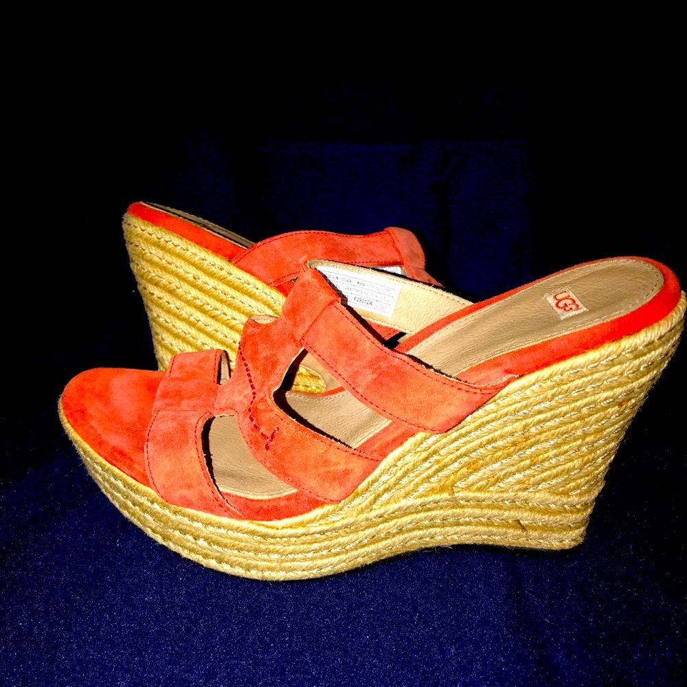 Women’s Tangerine Ugg Wedges
